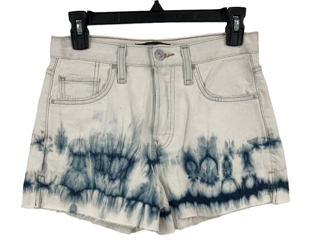 Hudson shorts Lori high rise denim tie dye size 25